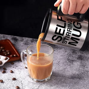 Automatic Stainless Coffee Mixing Cup Blender Self Stirring Mug