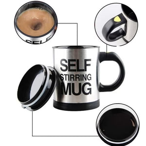 Automatic Stainless Coffee Mixing Cup Blender Self Stirring Mug
