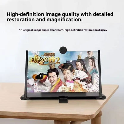 Mobile Screen Magnifier 3D Enlarged Display Stand for Smartphones Eyes Protection